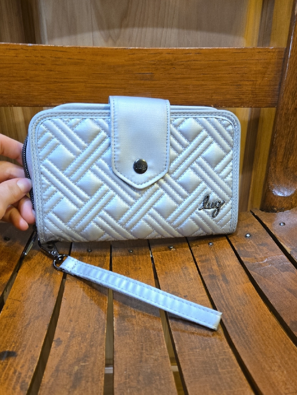 Lug Foxtrot Silver Wallet/Wristlet